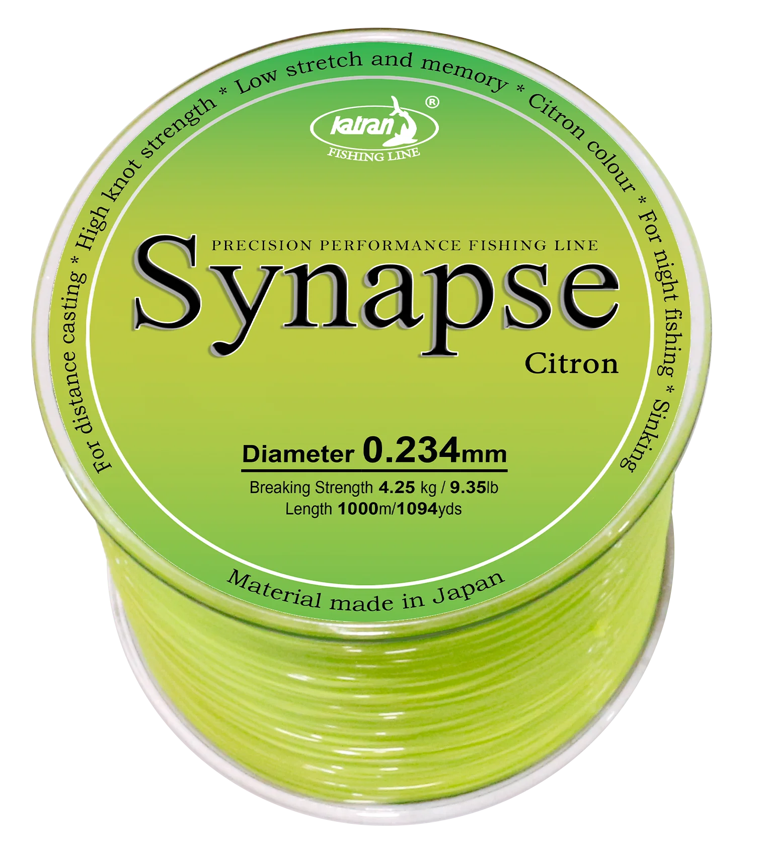 Monofilament KATRAN Synapse Citron 1000m