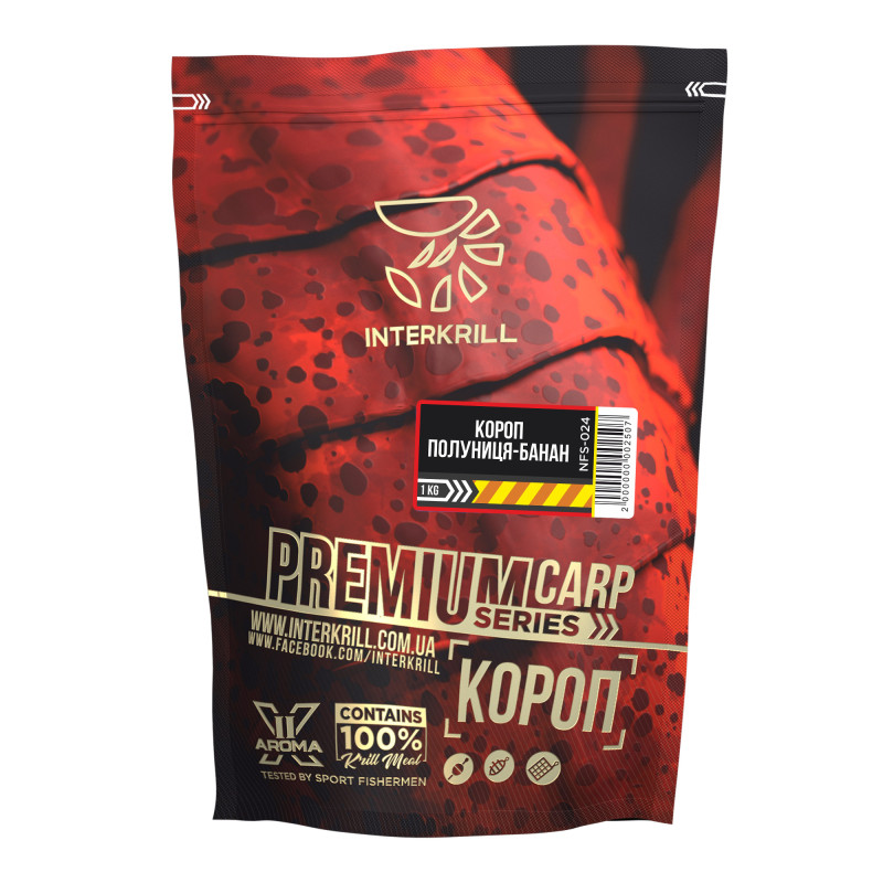 Nadă INTERKRILL  Premium Crap 1kg