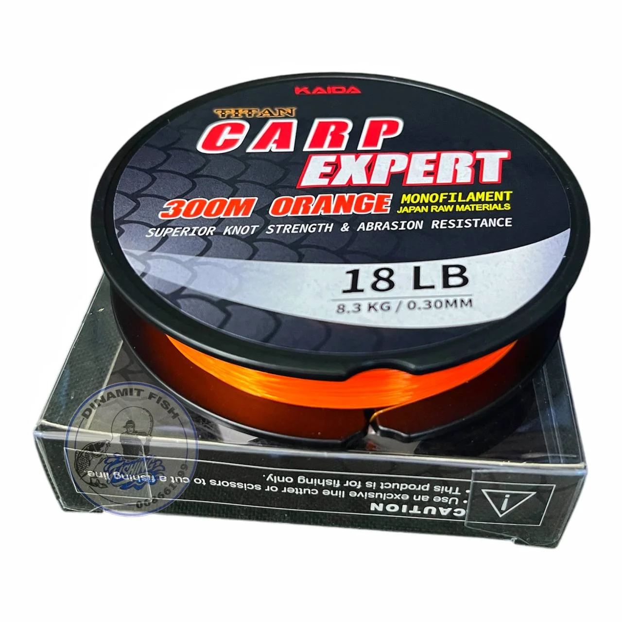 Monofilament Kaida Carp Expert Orange 0.30mm 300m
