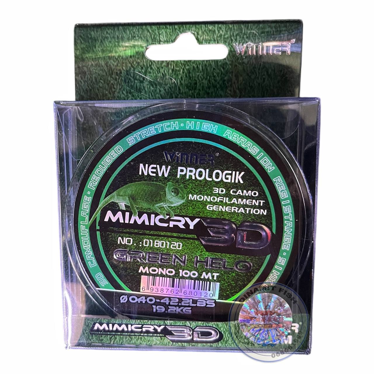 Monofilament Winner Mimicry 3D 100m 0.40mm