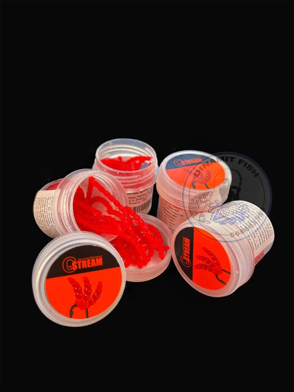 Larva rosie din silicon G-Stream