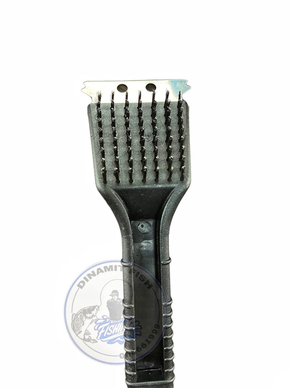 Perie pentru curățarea grătarului cu racleta