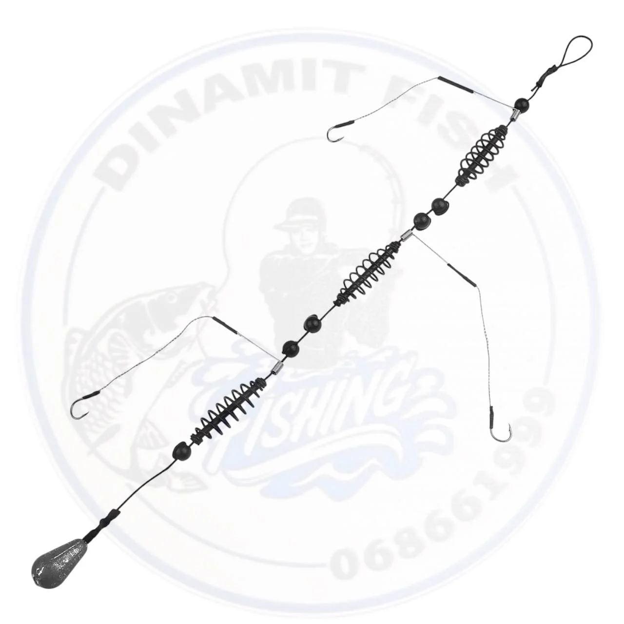 Montura Caras/Carp 3 cârlige+greutate 35g